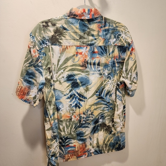 The Territory Ahead Men's 100% Cotton Tropical Short Sleeves Button Down Shirt M - Picture 8 of 11
